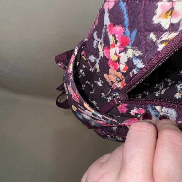 Vera Bradley Floral Indiana Rose Small Campus Backpack Purse main image 4